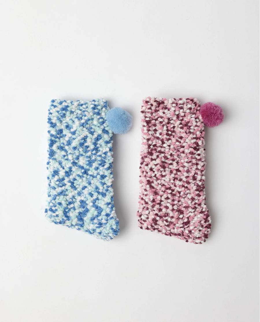 ADMAS Calcetín de Caña Normal Chenille para Mujer, (Caja de 6 pares) SURTIDO