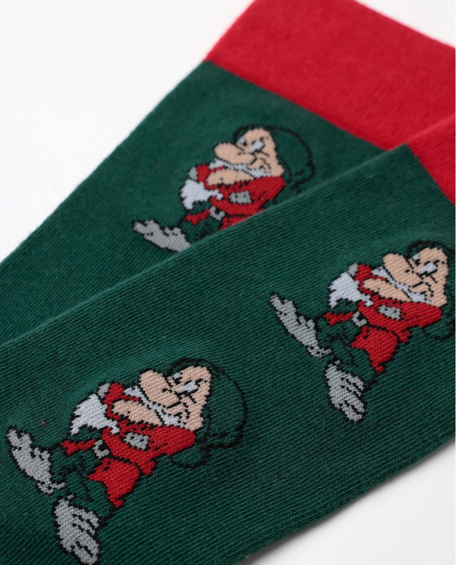 DISNEY Calcetín Grumpy para Hombre, (Pack 2 pares / Caja de 12 packs) PACK FANTASIA