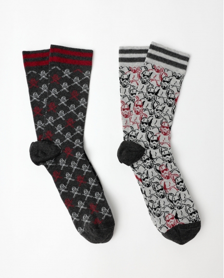 STAR WARS Calcetines Imperial Caja Metal Regalo para Hombre, (Pack 2 pares / Caja 12 packs) PACK FANTASIA