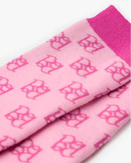 BARBIE Calcetín Calentito Rizo Barbie para Niña, (Caja Expositora de 12 pares) ROSA 2