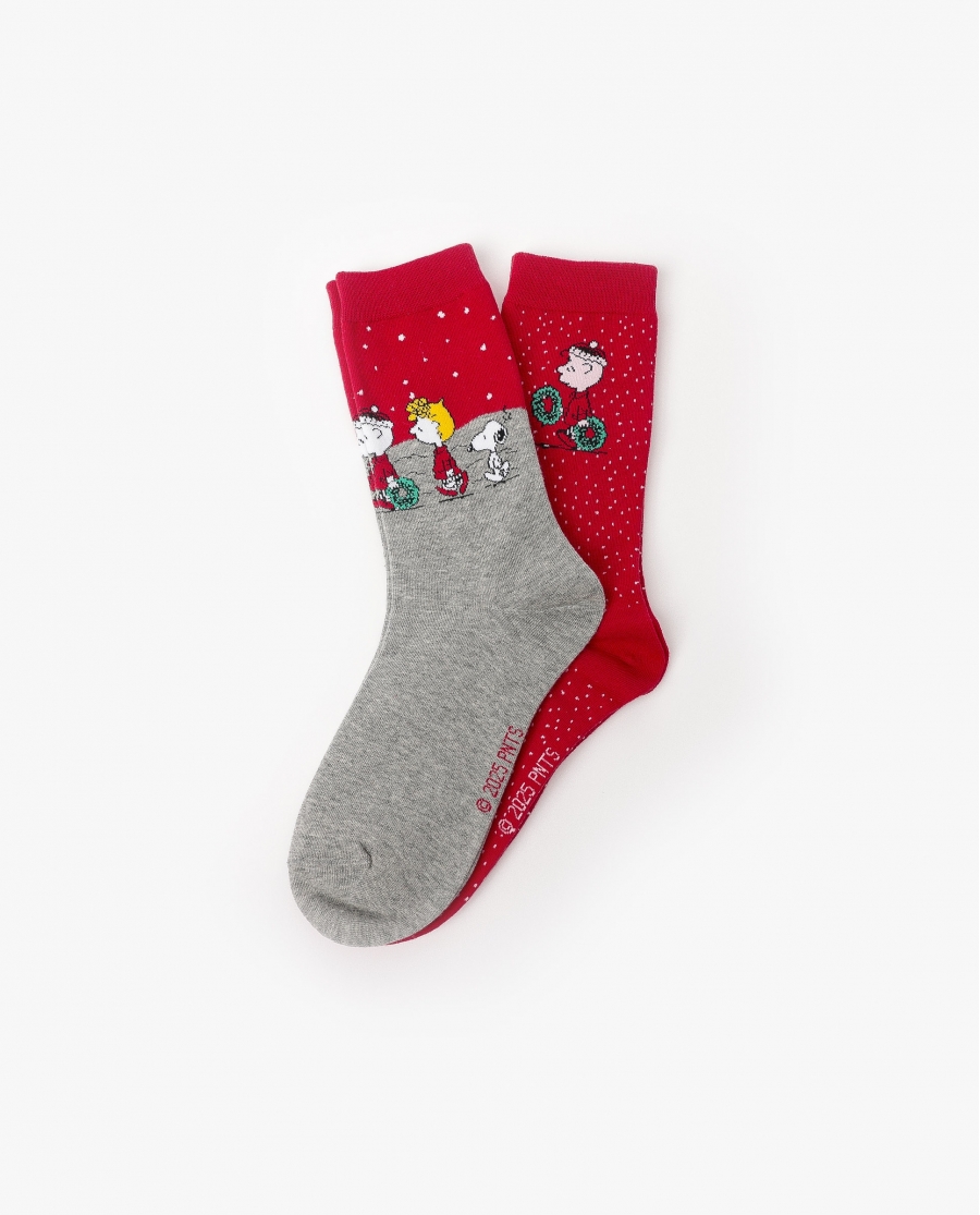 PEANUTS Calcetín HoHo Mood para Mujer, (Pack 2 pares) PACK FANTASIA