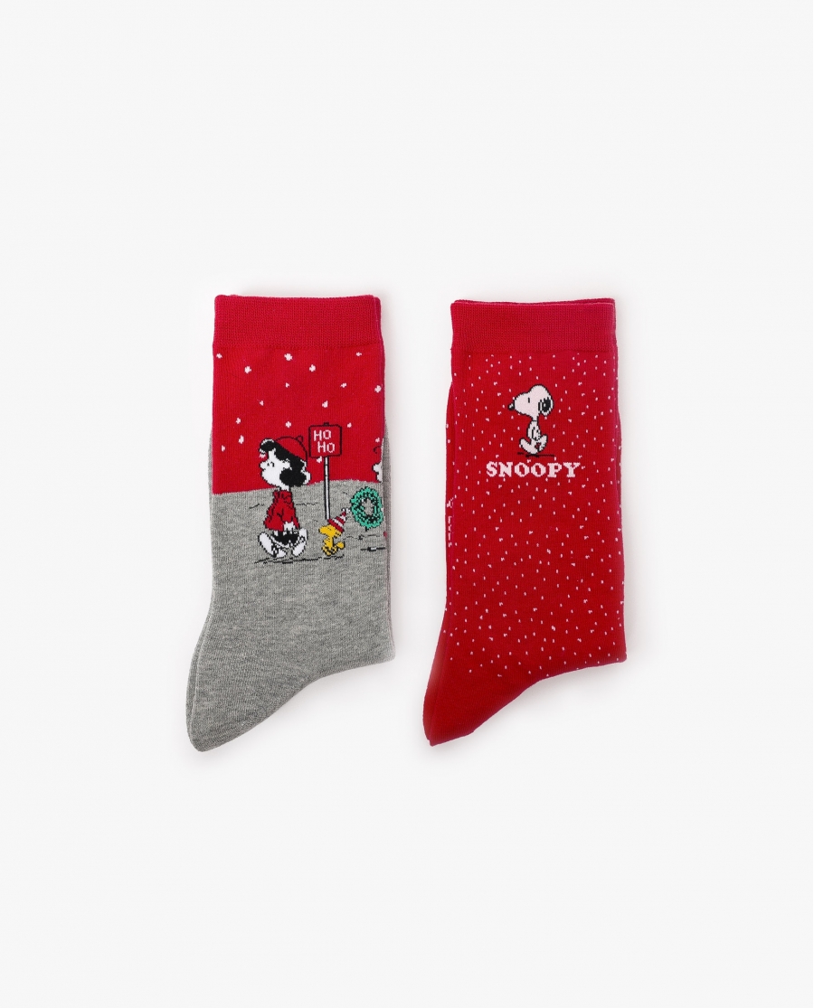 PEANUTS Calcetín HoHo Mood para Mujer, (Pack 2 pares) PACK FANTASIA