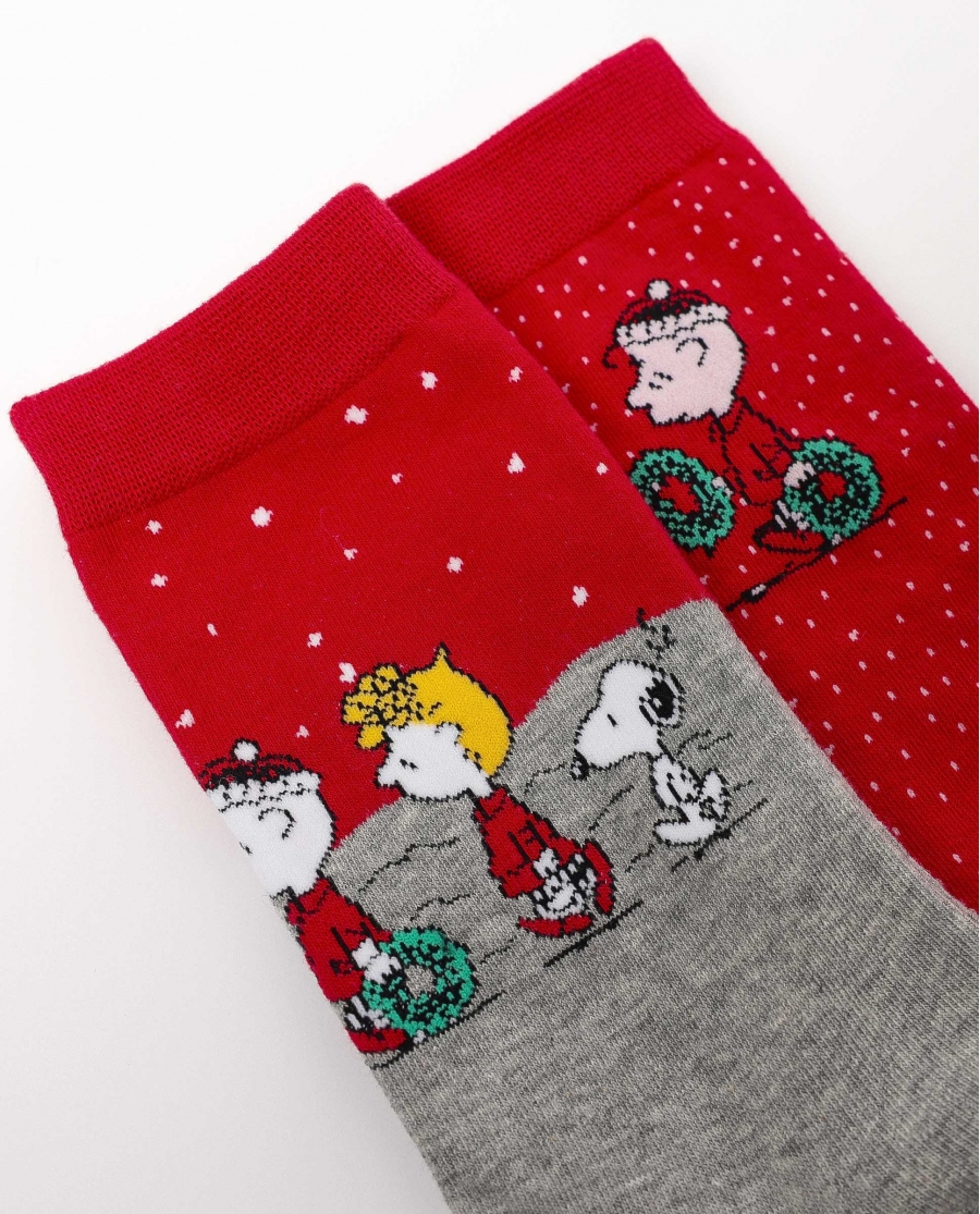 PEANUTS Calcetín HoHo Mood para Mujer, (Pack 2 pares) PACK FANTASIA