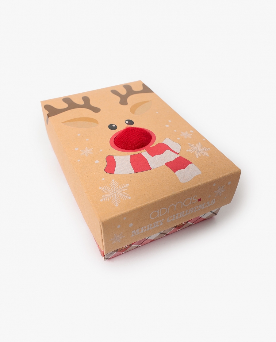 ADMAS Calcetín 2 Pares Reindeer Unisex PACK FANTASIA