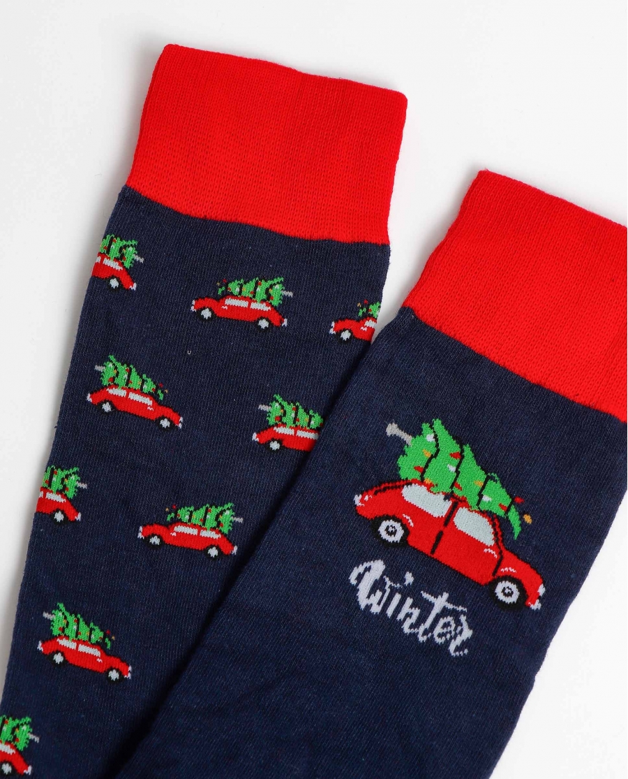 DIVER Calcetín Special Xmas para Hombre, (Pack 2 pares) PACK-COLOR