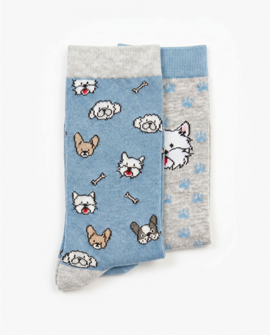 ADMAS Calcetín de Caña Normal Ruff Morning para Mujer, (Caja de 6 pares) SURTIDO