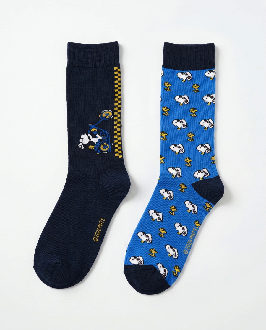 PEANUTS Calcetín de Caña Normal Speed Club para Hombre, (Caja de 6 pares) SURTIDO