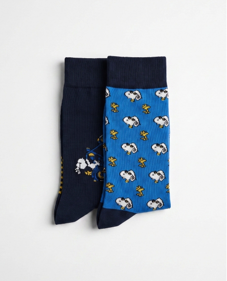 PEANUTS Calcetín de Caña Normal Speed Club para Hombre, (Caja de 6 pares) SURTIDO 2
