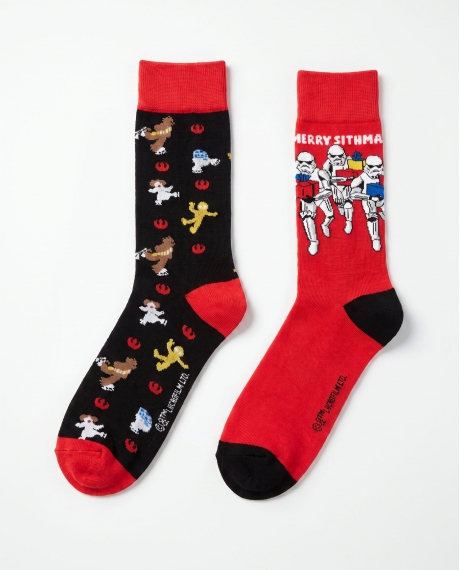 STAR WARS Calcetines Ski Wars Caja Metal Regalo para Hombre, (Pack 2 pares / Caja de 12 packs) PACK FANTASIA