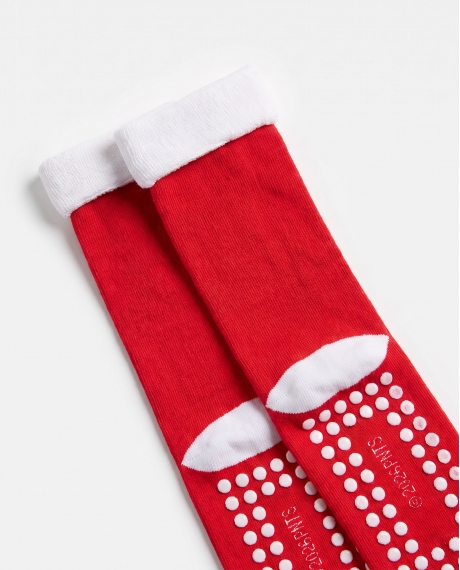PEANUTS Calcetín Antideslizante Love Snoop para Mujer, (Caja de 6 pares) ROJO 2