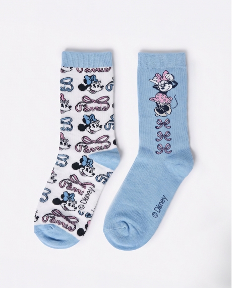 DISNEY Calcetín de Caña Normal Coquette Friends para Mujer, (Caja de 6 pares) SURTIDO