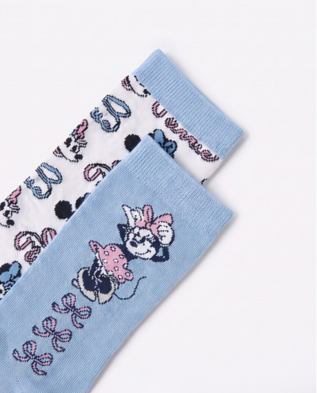 DISNEY Calcetín de Caña Normal Coquette Friends para Mujer, (Caja de 6 pares) SURTIDO 2