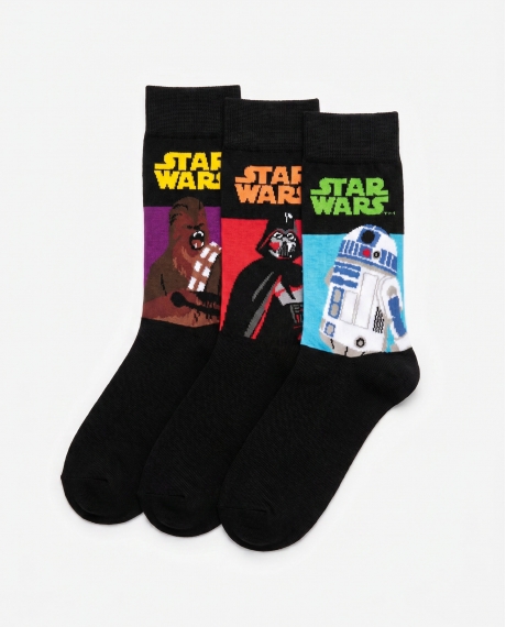 STAR WARS Calcetín de Caña Normal Classic Wars para Hombre, (Caja de 6 pares) SURTIDO