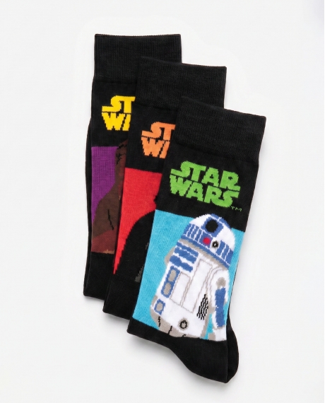 STAR WARS Calcetín de Caña Normal Classic Wars para Hombre, (Caja de 6 pares) SURTIDO 2