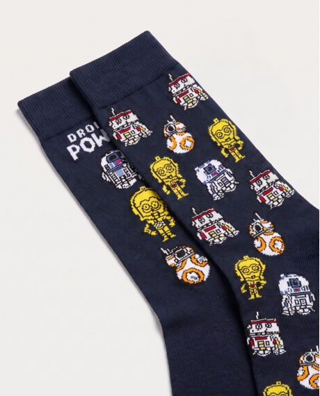 STAR WARS Calcetín de Caña Normal Droids Power para Hombre, (Caja de 6 pares) SURTIDO 2