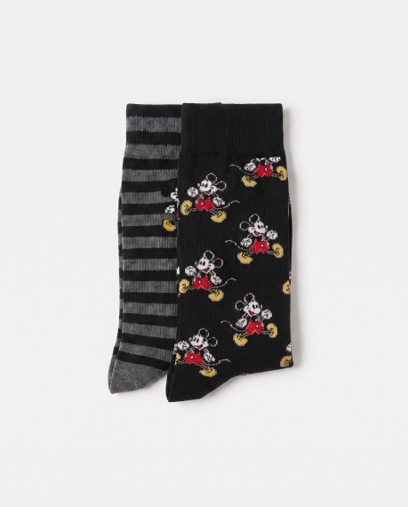 DISNEY Calcetín de Caña Normal Mickey Disney Studios para Hombre, (Caja de 6 pares) SURTIDO 2