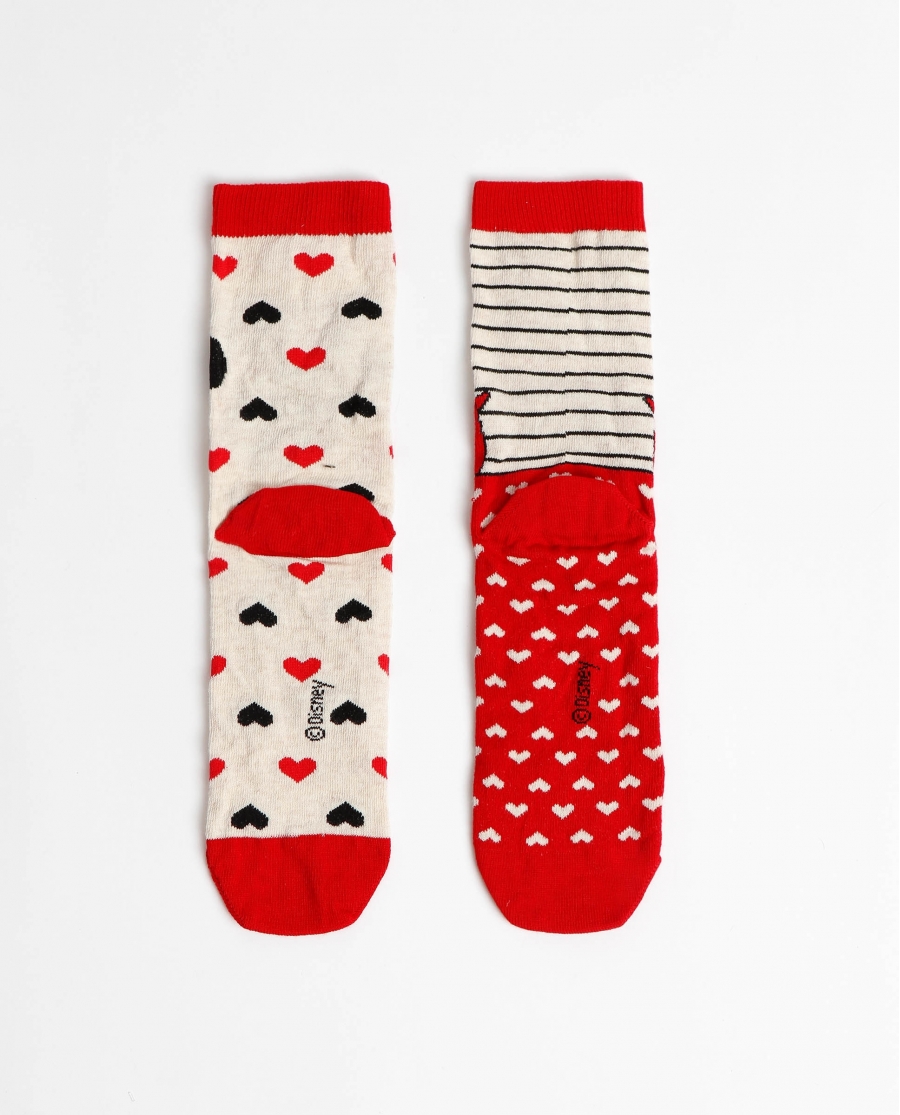 DISNEY Calcetín Mediano Sweet Dreams para Mujer, (Caja de 6 pares) SURTIDO
