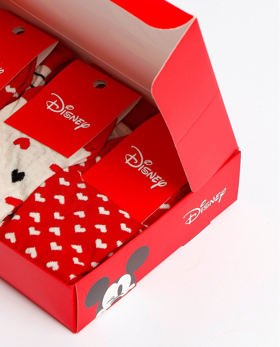 DISNEY Calcetín Mediano Sweet Dreams para Mujer, (Caja de 6 pares) SURTIDO