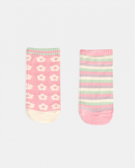 ADMAS Calcetines Tobilleros Soft Flower para Mujer, (Caja de 6 pares) SURTIDO