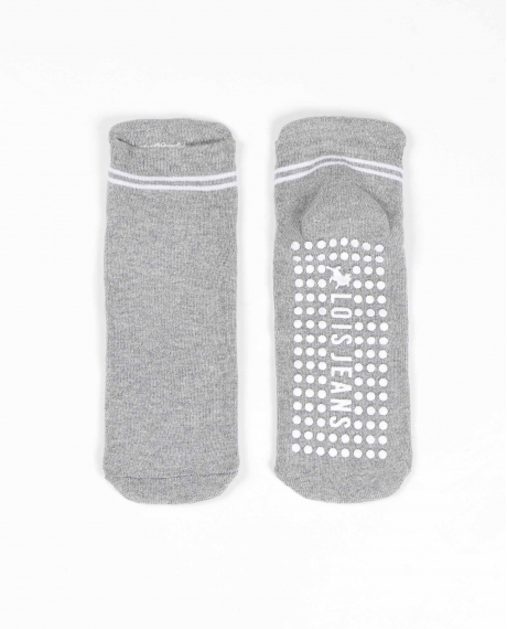 LOIS Calcetín Tobillero Antideslizante para Hombre GRIS JASPE