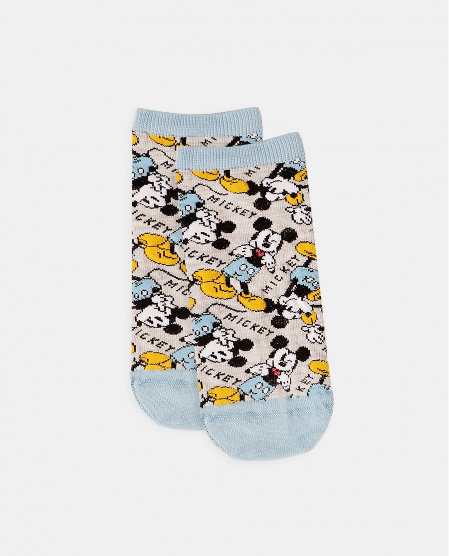 DISNEY Calcetín Tobillero Donald Fashion para Mujer, (Caja de 6 pares) SURTIDO