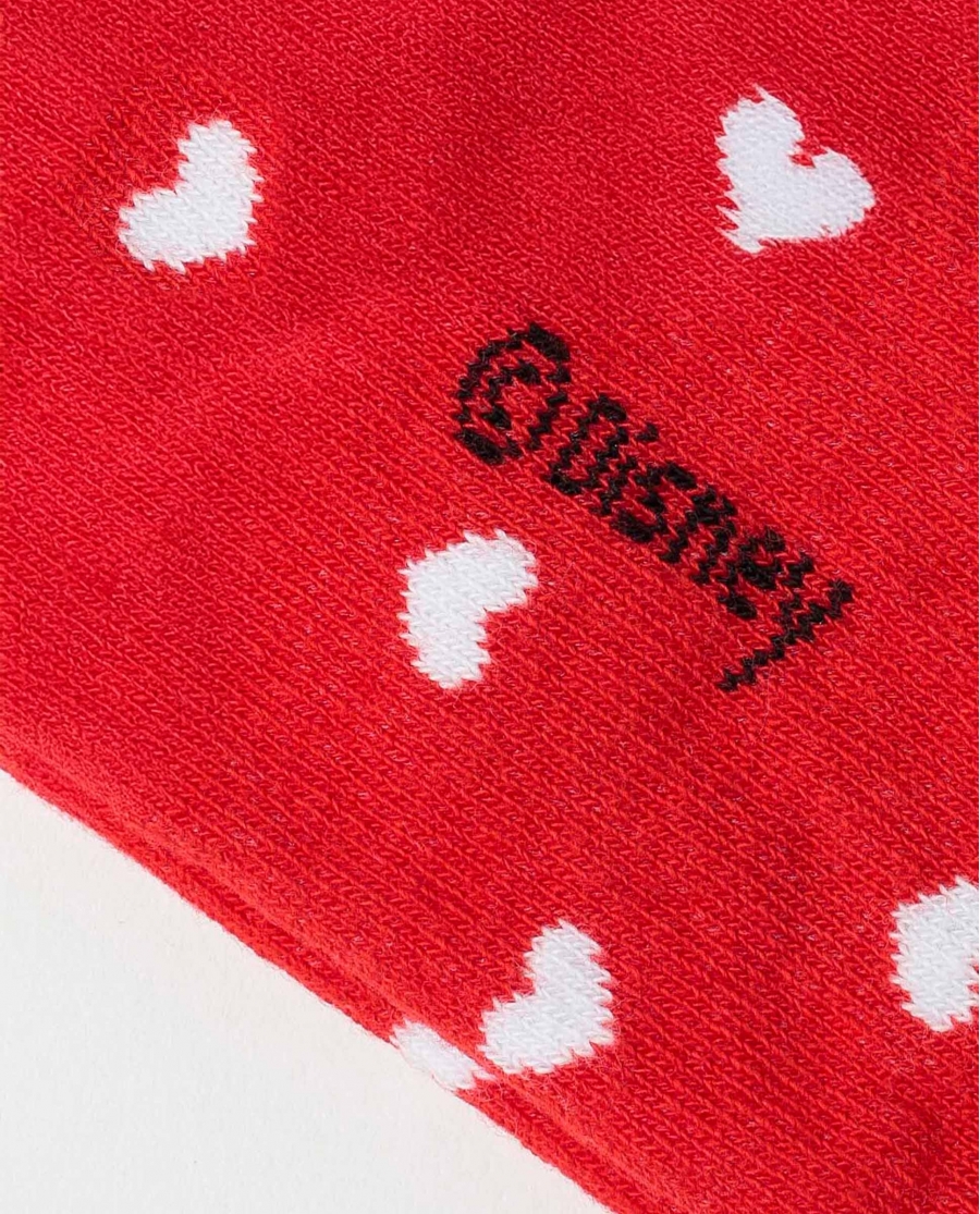 DISNEY Calcetín Tobillero Thinking Of You para Mujer ROJO