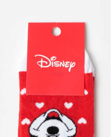 DISNEY Calcetín Tobillero Thinking Of You para Mujer ROJO 2