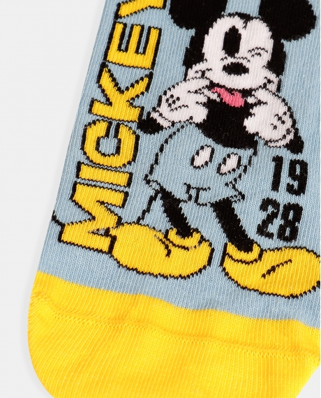 DISNEY Calcetín Tobillero Mickey Summer para Mujer AZUL 2