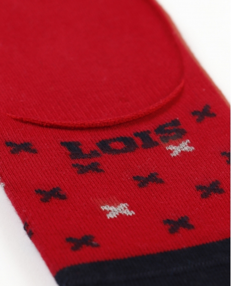 LOIS Calcetín Invisible Lois Excess Red para Hombre ROJO 2