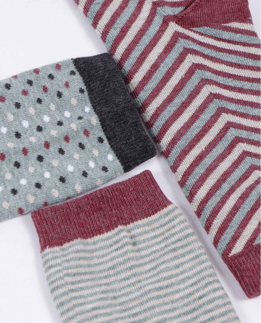 ADMAS GARDEN Calcetín Mediano Missoni para Mujer, (Caja de 12 pares) SURTIDO