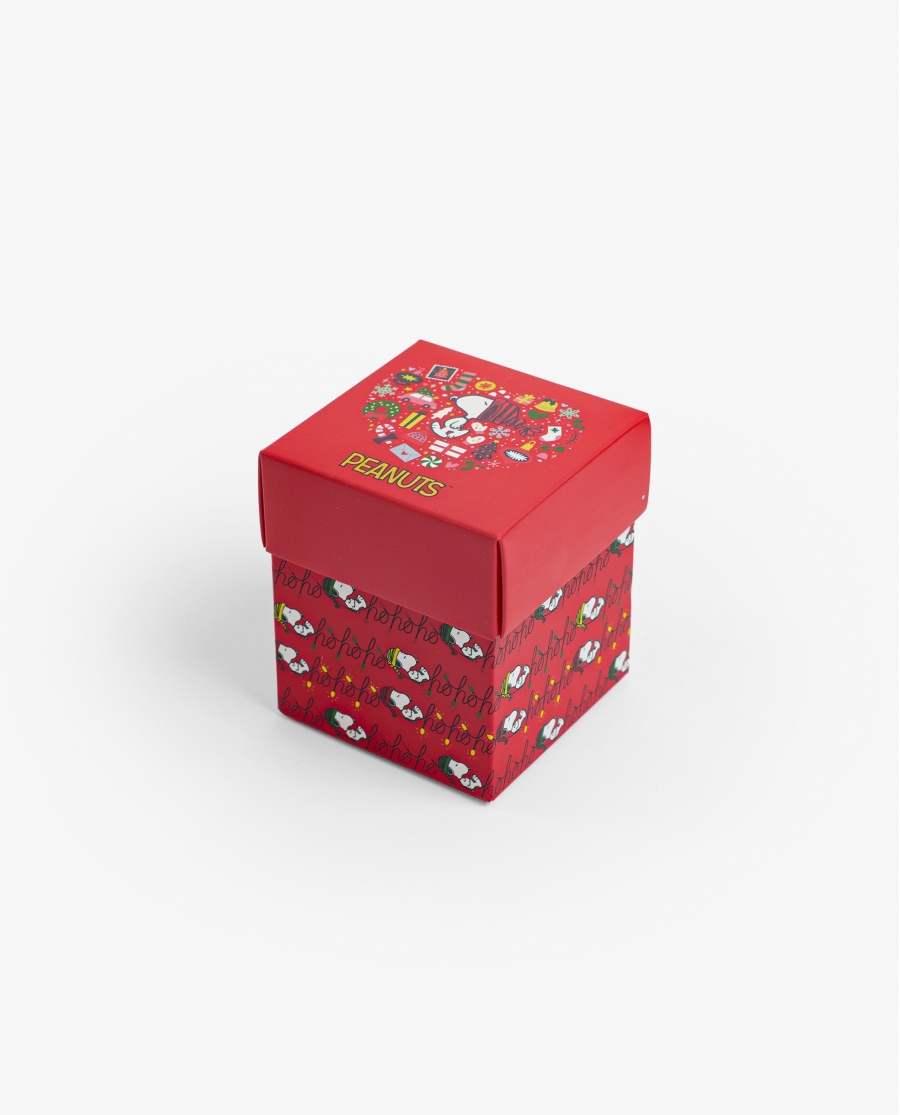 PEANUTS Braga Expositor Ho Ho Ho para Mujer (Caja de 12 unidades) ROJO