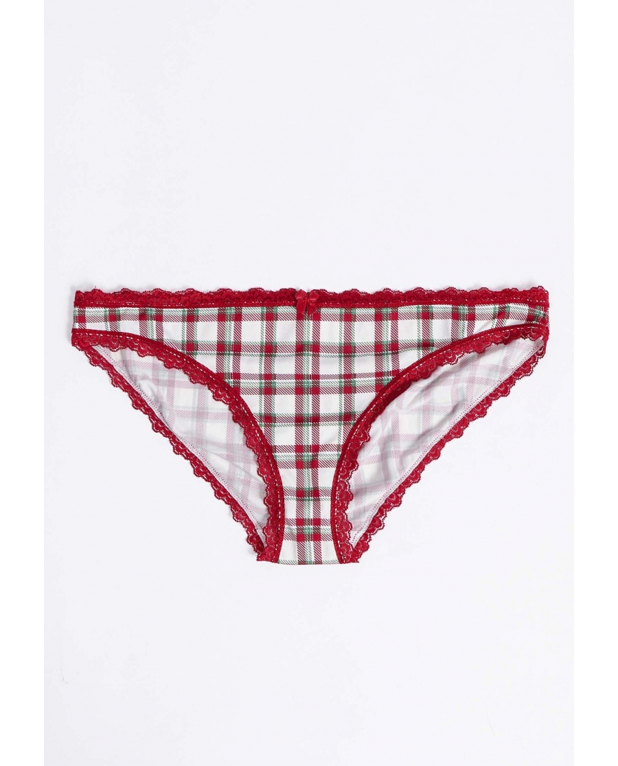 ADMAS Braguita Estampada para Mujer, (Caja de 12 unidades) ROJO RUBÍ
