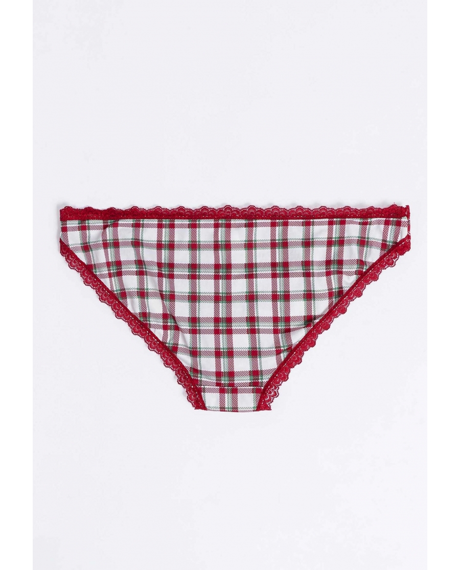 ADMAS Braguita Estampada para Mujer, (Caja de 12 unidades) ROJO RUBÍ