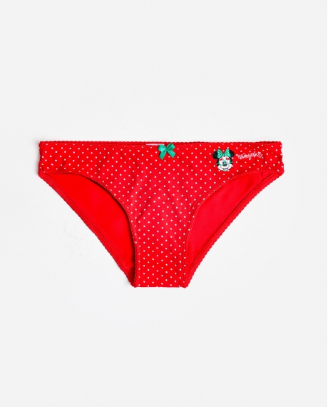DISNEY Braga Expositor Party Friends para Mujer, (Caja de 12 unidades) ROJO