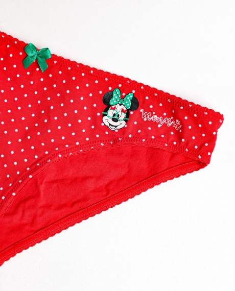 DISNEY Braga Expositor Party Friends para Mujer, (Caja de 12 unidades) ROJO 2
