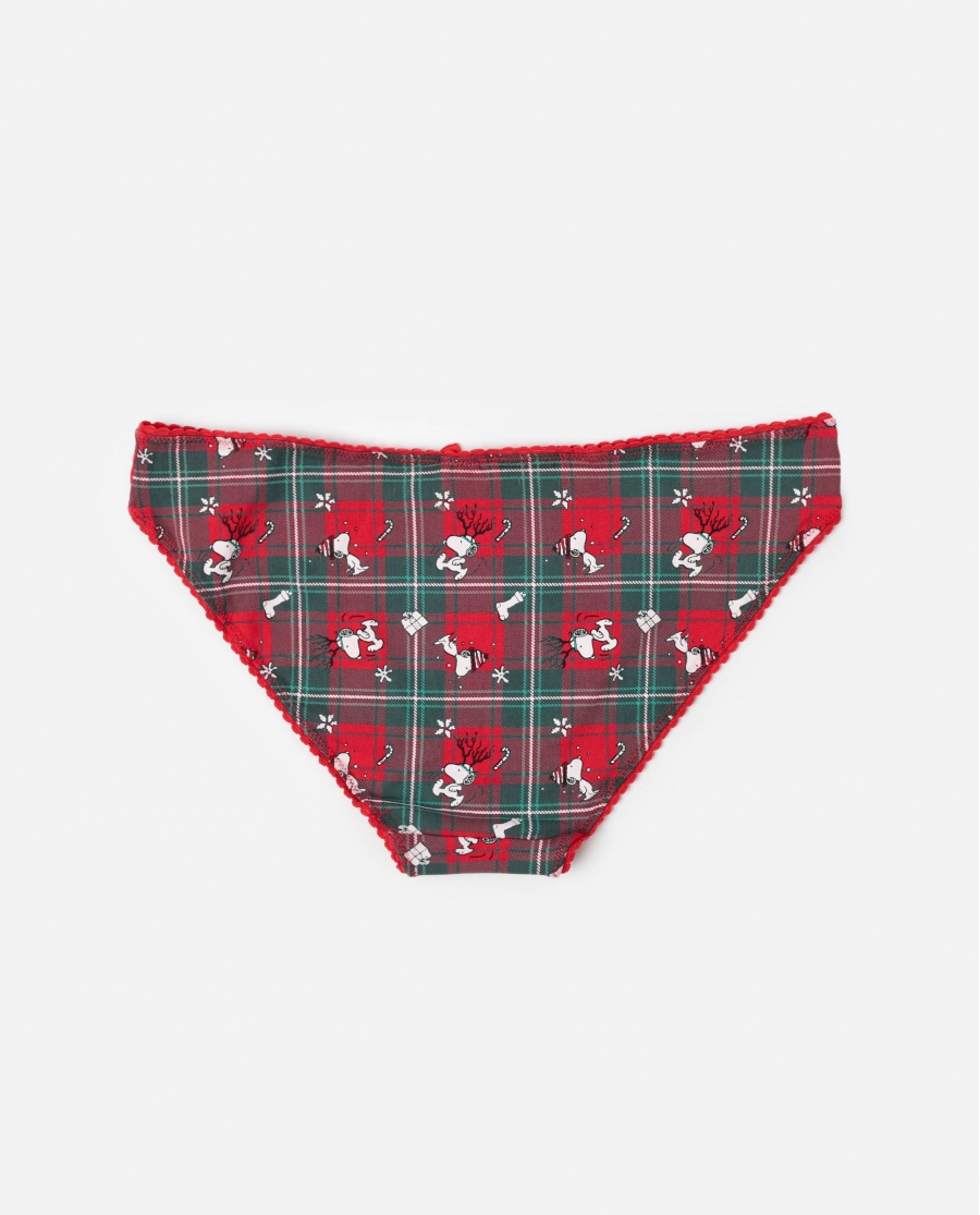 PEANUTS Braga Expositor Reindeer Crossing para Mujer (Caja de 12 unidades) ROJO