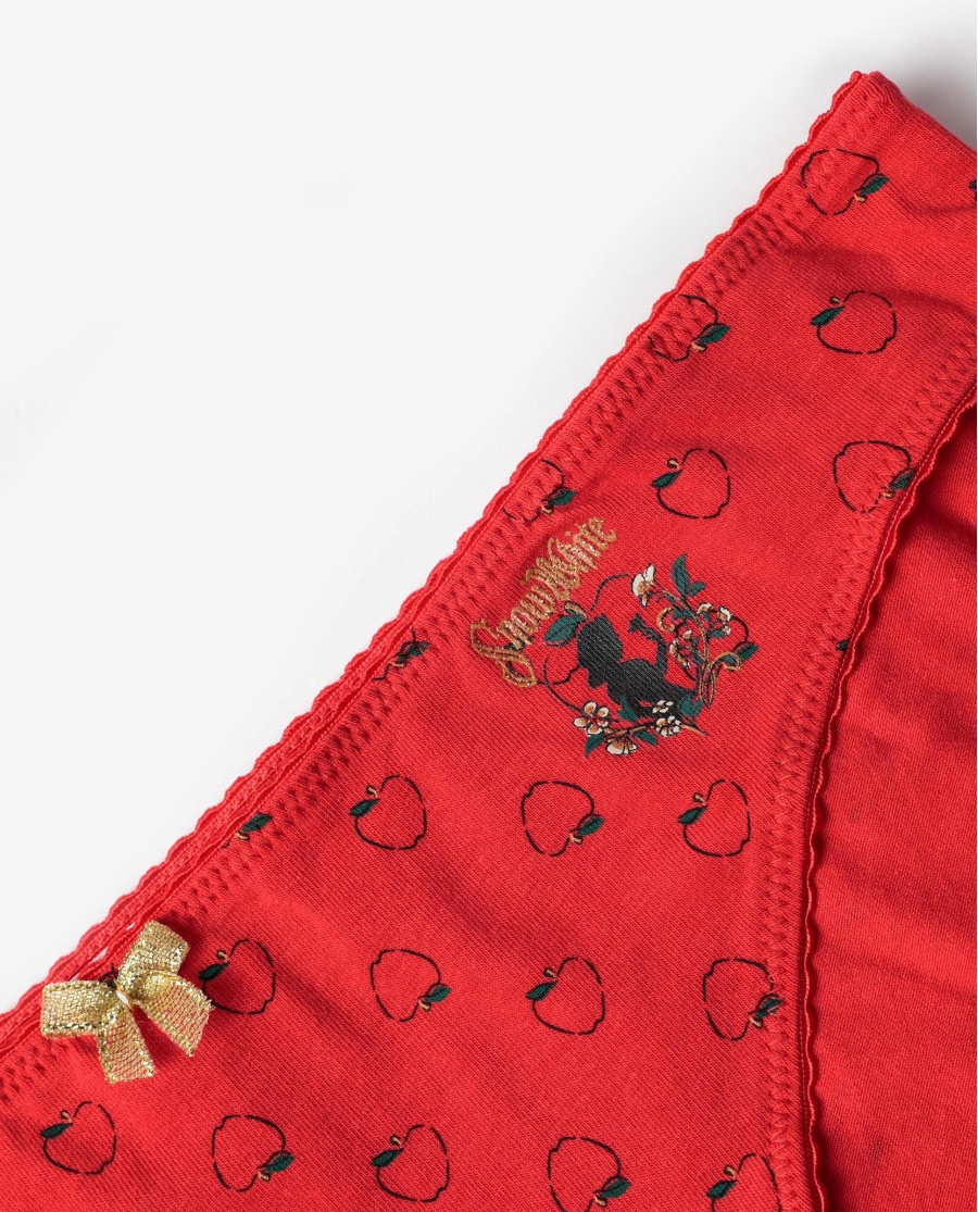 DISNEY Braga Expositor Snowwhite para Mujer, (Caja de 12 unidades) ROJO