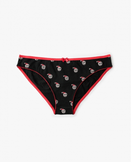 DISNEY Braga Expositor Nightmare Before Christmas para Mujer NEGRO