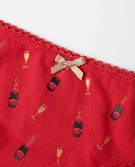 ADMAS Braga Let´s Celebrate con Envase Regalo para Mujer ROJO 2