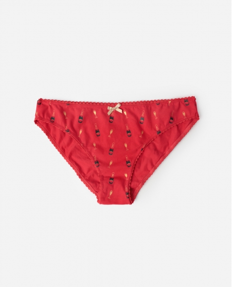ADMAS Braga Let´s Celebrate con Envase Regalo para Mujer, (Caja de 12 unidades) ROJO