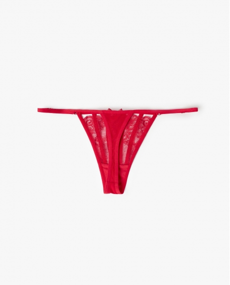 ADMAS Braga / Tanga Maxime con Envase Regalo para Mujer, (Caja de 24 unidades) ROJO 2