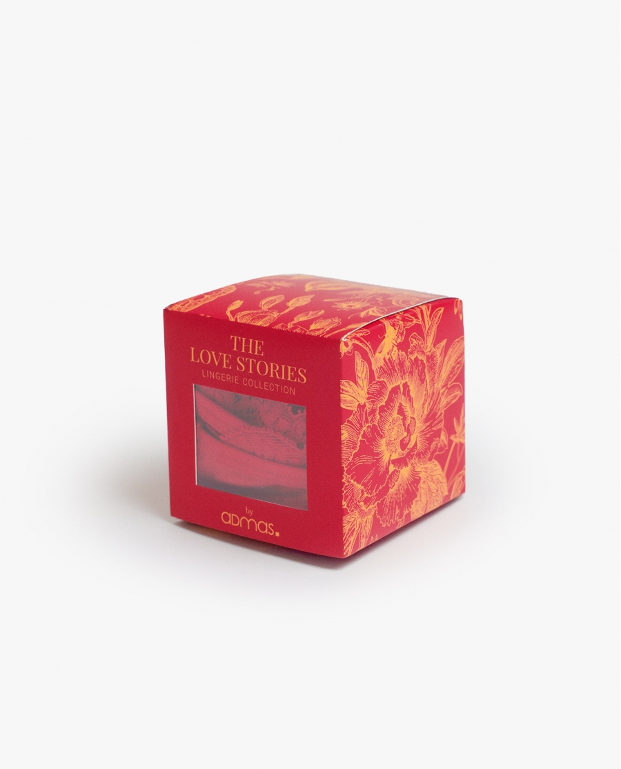 ADMAS Culotte / Tanga Night con Envase Regalo para Mujer, (Caja de 24 unidades) ROJO
