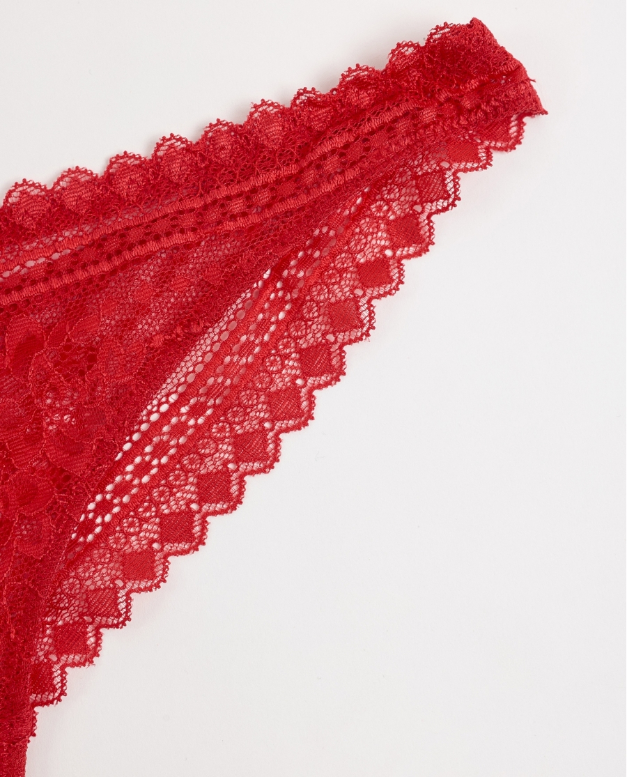 ADMAS Culotte / Tanga Night con Envase Regalo para Mujer, (Caja de 24 unidades) ROJO