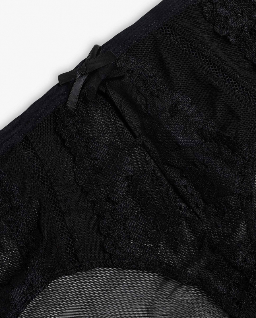 ADMAS Braga Alta Christmas con Envase Regalo para Mujer NEGRO