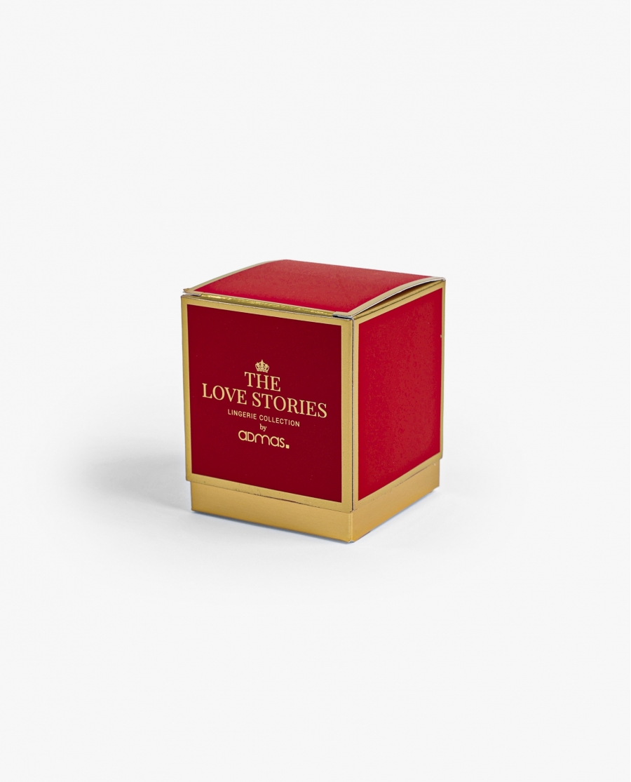 ADMAS Braga Alta Christmas con Envase Regalo para Mujer, (Caja de 12 unidades) ROJO