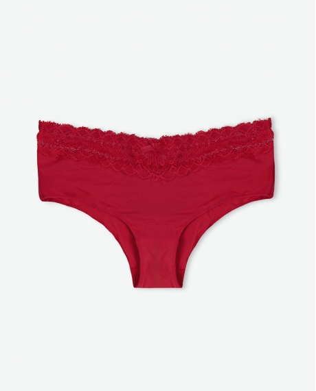 ADMAS Braga Culotte Basic con Envase Regalo para Mujer, (Caja de 6 unidades) ROJO