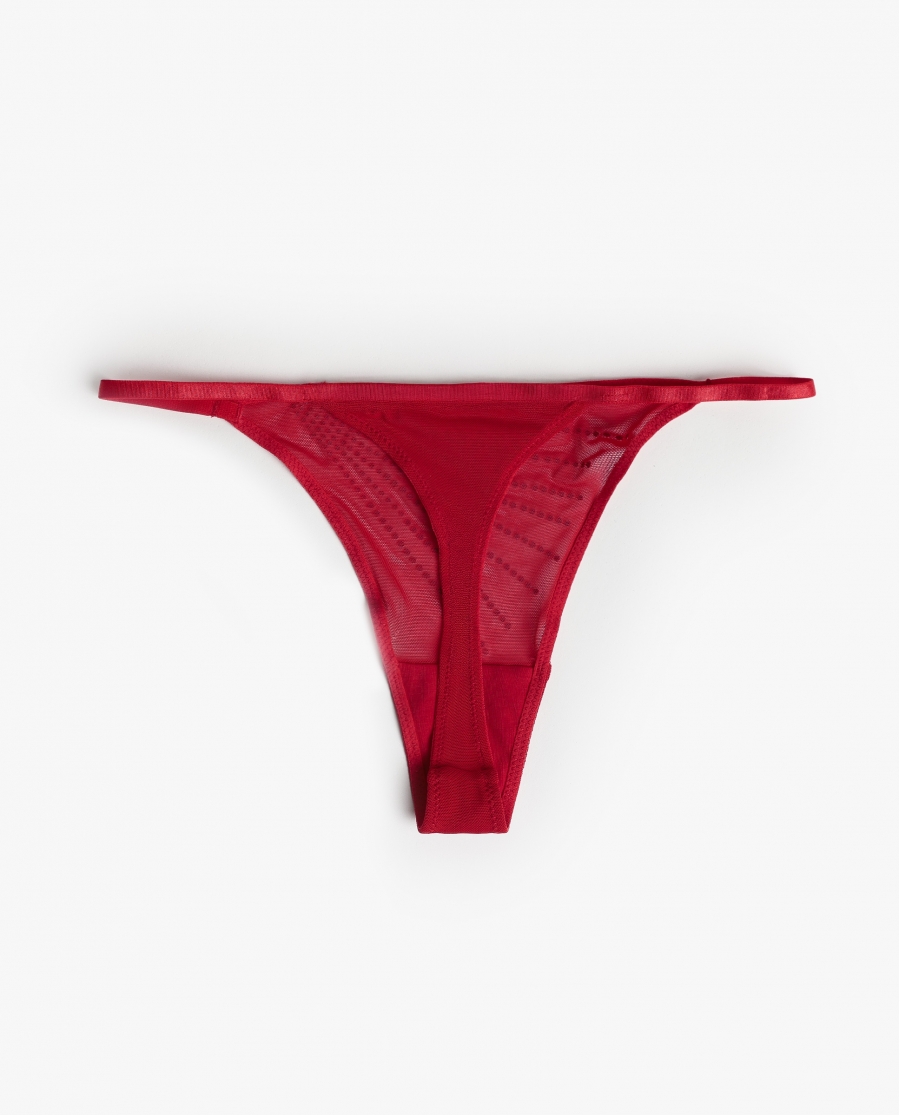 ADMAS Tanga Sexy Stars con Envase Regalo para Mujer, (Caja de 6 unidades) ROJO
