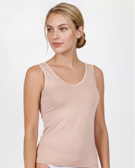 ADMAS Camiseta Sin Mangas Soft Warm para Mujer PIEL