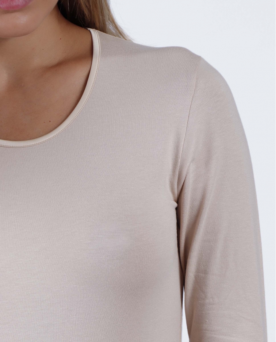 ADMAS Camiseta Manga Larga Soft Warm para Mujer PIEL