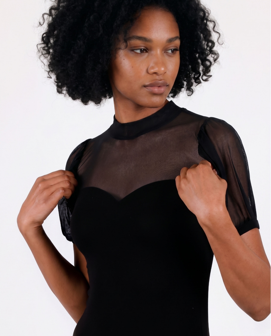 ADMAS Body Manga Farol para Mujer NEGRO